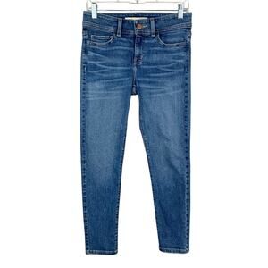 BKE Audrey Jeans Slim Fit Mid Rise Ankle Skinny Blue Distressed Women's 27